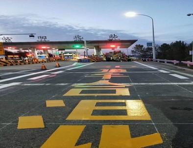 大同大同高速道路划线施工